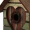 Glitzhome® Distressed Wood Heart Garden Bird House